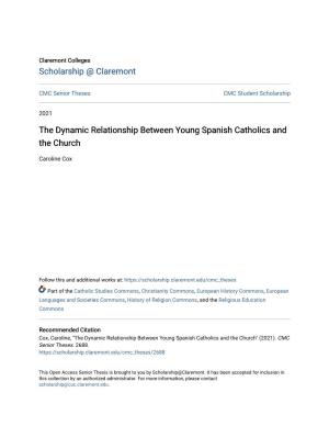 The Dynamic Relationship Between Young Spanish Catholics and the Church