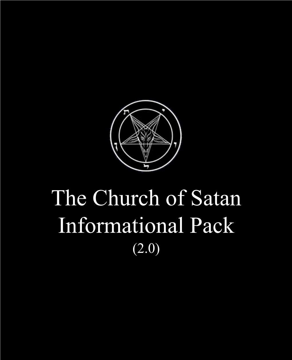 The Church of Satan Informational Pack