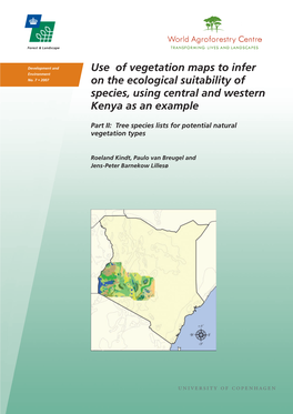 Use of Vegetation Maps to Infer on the Ecological Suitability of Species Using Central and Western Kenya As an Example