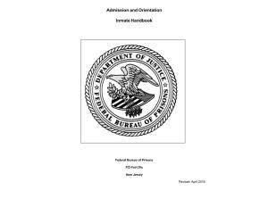 FCI Fort Dix Admissions & Orientation Handbook