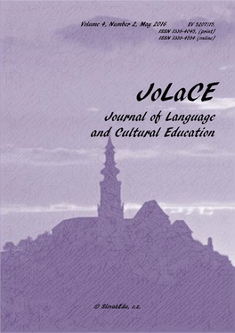 Jolace Journal of Language and Cultural Education