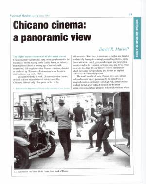 Chicano Cinema: ; /2 7 1 a Panoramic View IV David R