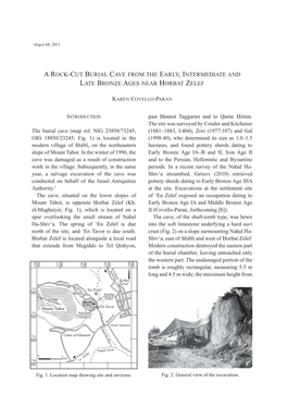 A Rock-Cut Burial Cave from the Early, Intermediate And