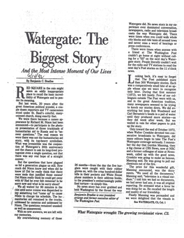 Watergate: the Biggest Story