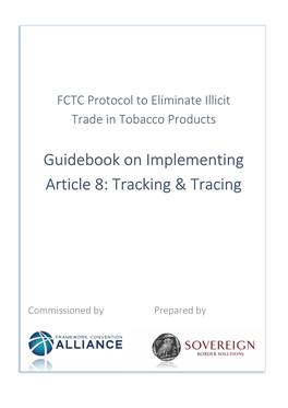Guidebook on Implementing Article 8: Tracking & Tracing