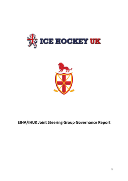 EIHA/IHUK Joint Steering Group Governance Report