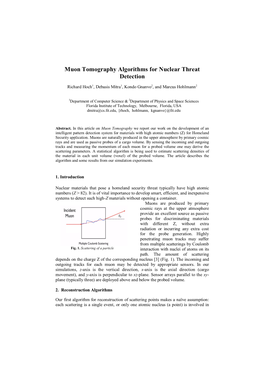 Muon Tomography Algorithms for Nuclear Threat Detection