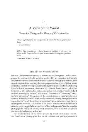 A View of the World Toward a Photographic Theory of Cel Animation