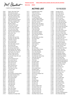 Active List with Description Report