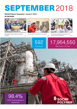 SEPTEMBER2018 SOCAR Polymer Newsletter / Issue 9 / 2018 in THIS ISSUE