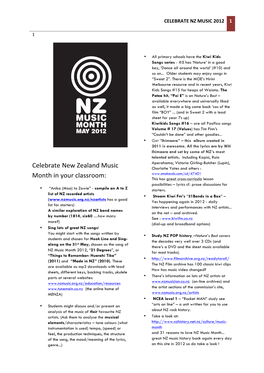Celebrate New Zealand Music Month in Your Classroom