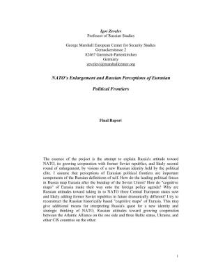 NATO's Enlargement and Russian Perceptions of Eurasian Political