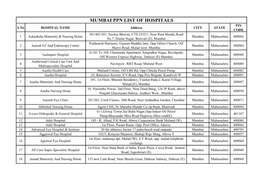Mumbai Ppn List of Hospitals