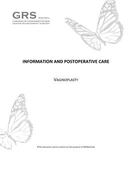 Information and Postoperative Care