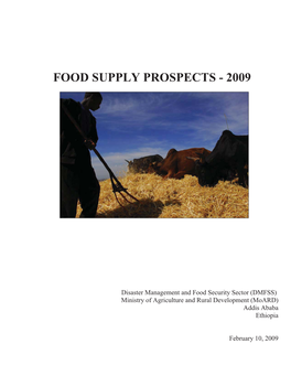 Food Supply Prospects - 2009