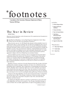 The Year in Review 4 Three New Faculty Members by Todd A