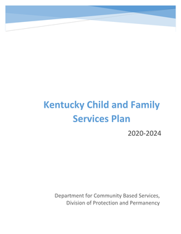 Kentucky Child and Family Services Plan 2020-2024