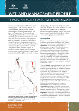 Coastal and Sub-Coastal Wet Heath Swamps