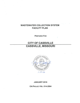 Wastewater Facility Plan (Sprenkle & Associates 2001) 2