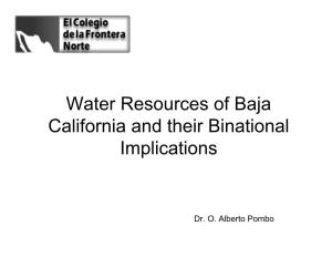 Water Resources of Baja California and Their Binational Implications