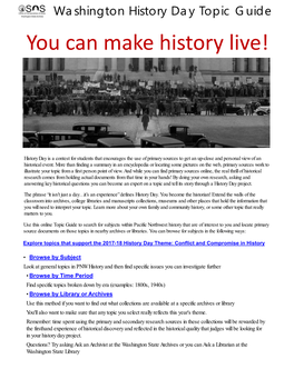 You Can Make History Live!