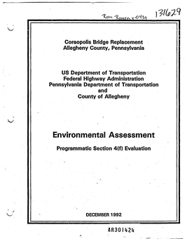Environmental Assessment Programmatic Section 4(F) Evaluation