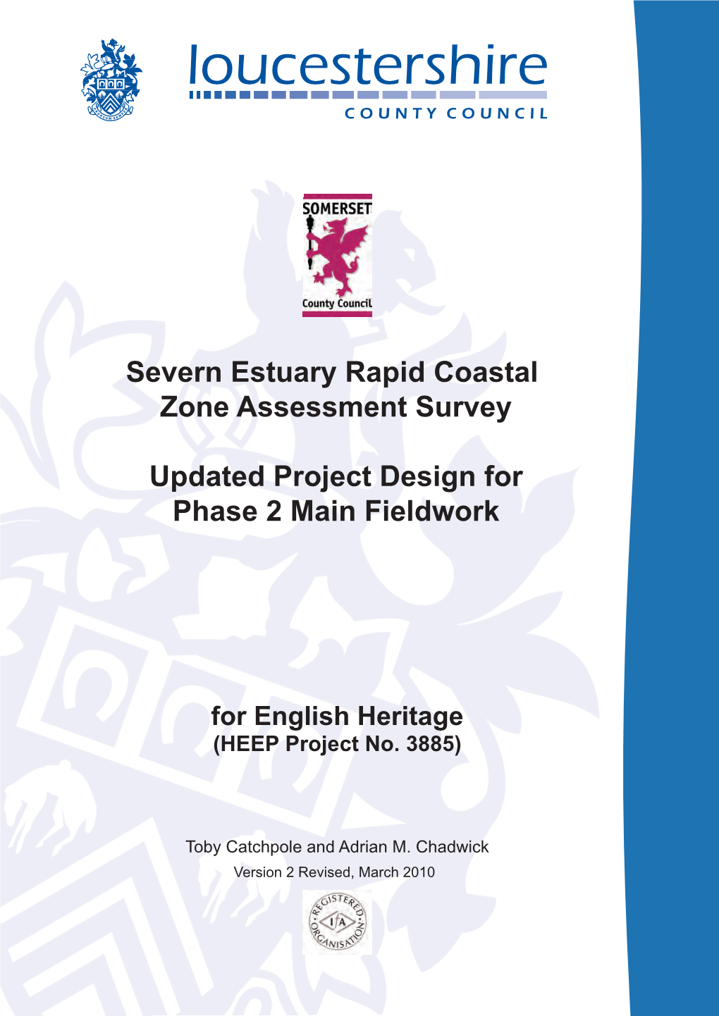 Severn Estuary RCZAS Updated Project Design for Phase 2 Main