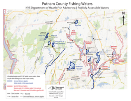 Putnam County Fishing Waters NYS Department of Health Fish Advisories & Publicly Accessible Waters N