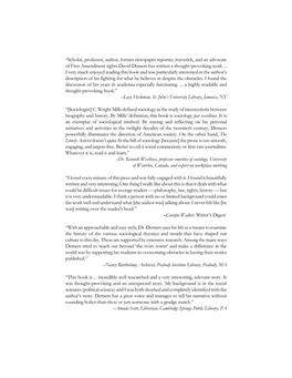 Scholar, Professor, Author, Former Newspaper Reporter, Maverick, and an Advocate of First Amendment Rights David Demers Has Written a Thought-Provoking Work