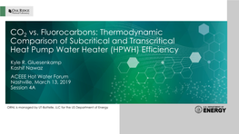 Thermodynamic Comparison of Subcritical and Transcritical Heat Pump Water Heater (HPWH) Efficiency