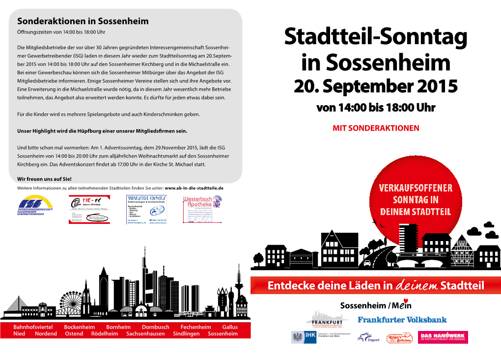 Stadtteil-Sonntag in Sossenheim