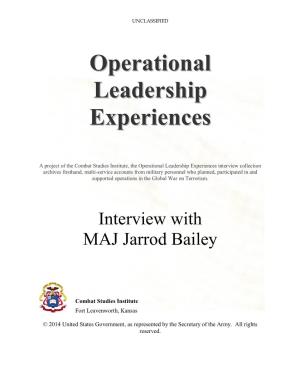 Operational Leadership Experiences