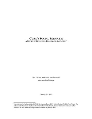 Cuba's Social Services