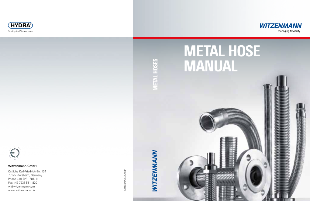 Metal Hose Manual Metal Hoses Metal