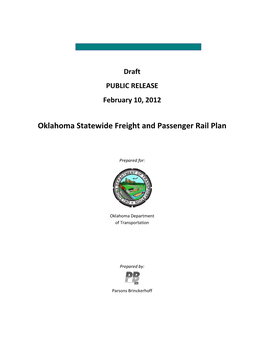 Oklahoma Statewide Freight and Passenger Rail Plan