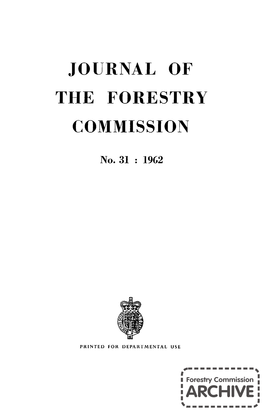 Forestry Commission Journal No