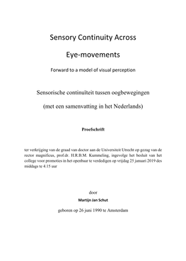 Sensory Continuity Across Eye-Movements