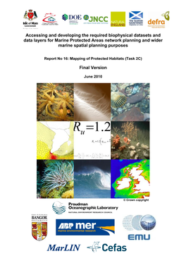 Accessing and Developing the Required Biophysical Datasets and Data Layers for Marine Protected Areas Network Planning and Wider Marine Spatial Planning Purposes