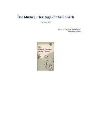 The Musical Heritage of the Church