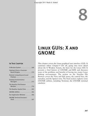 Linux Guis: X and GNOME