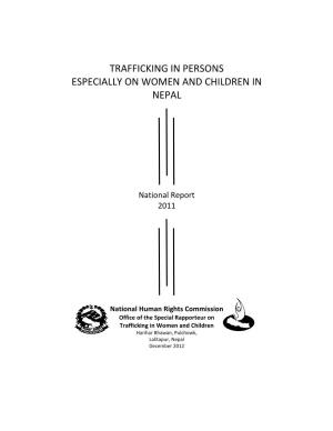 Trafficking in Persons Especially on Women and Children in Nepal