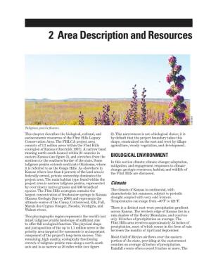 Chapter 2, Area Description and Resources