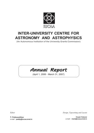 Annual Report (April 1, 2006 - March 31, 2007)