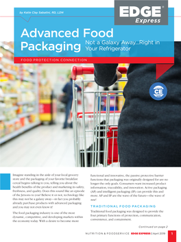Advanced Food Packaging