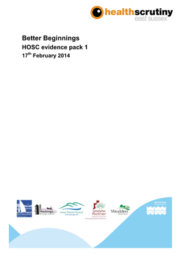Better Beginnings HOSC Evidence Pack 1 17Th February 2014