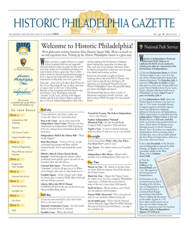 HISTORIC PHILADELPHIA GAZETTE the Historic Philadelphia Gazette Is Always FREE No