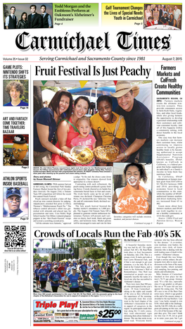 Fruit Festival Is Just Peachy Markets and Calfresh Create Healthy Communities