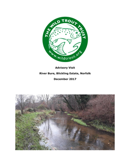 Advisory Visit River Bure, Blickling Estate, Norfolk December 2017