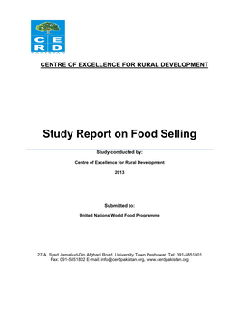 Study Report on Food Selling