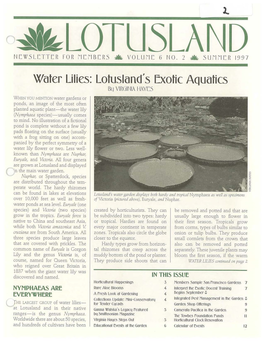 Water Lilies: Lotusland 1 S Exotic Aquatics